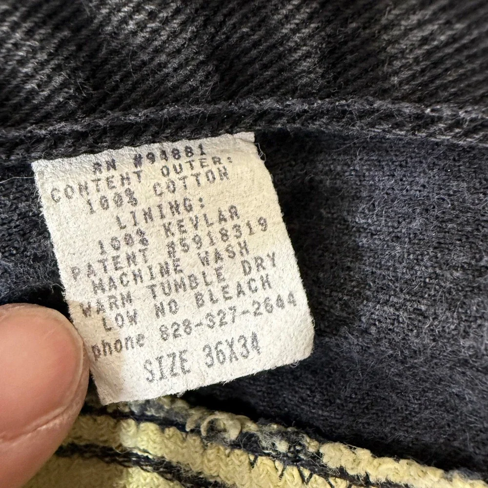 Draggin Jeans Motorcycle Jeans Men 36/34 (35/34) Black Kevlar Lined Riding Biker